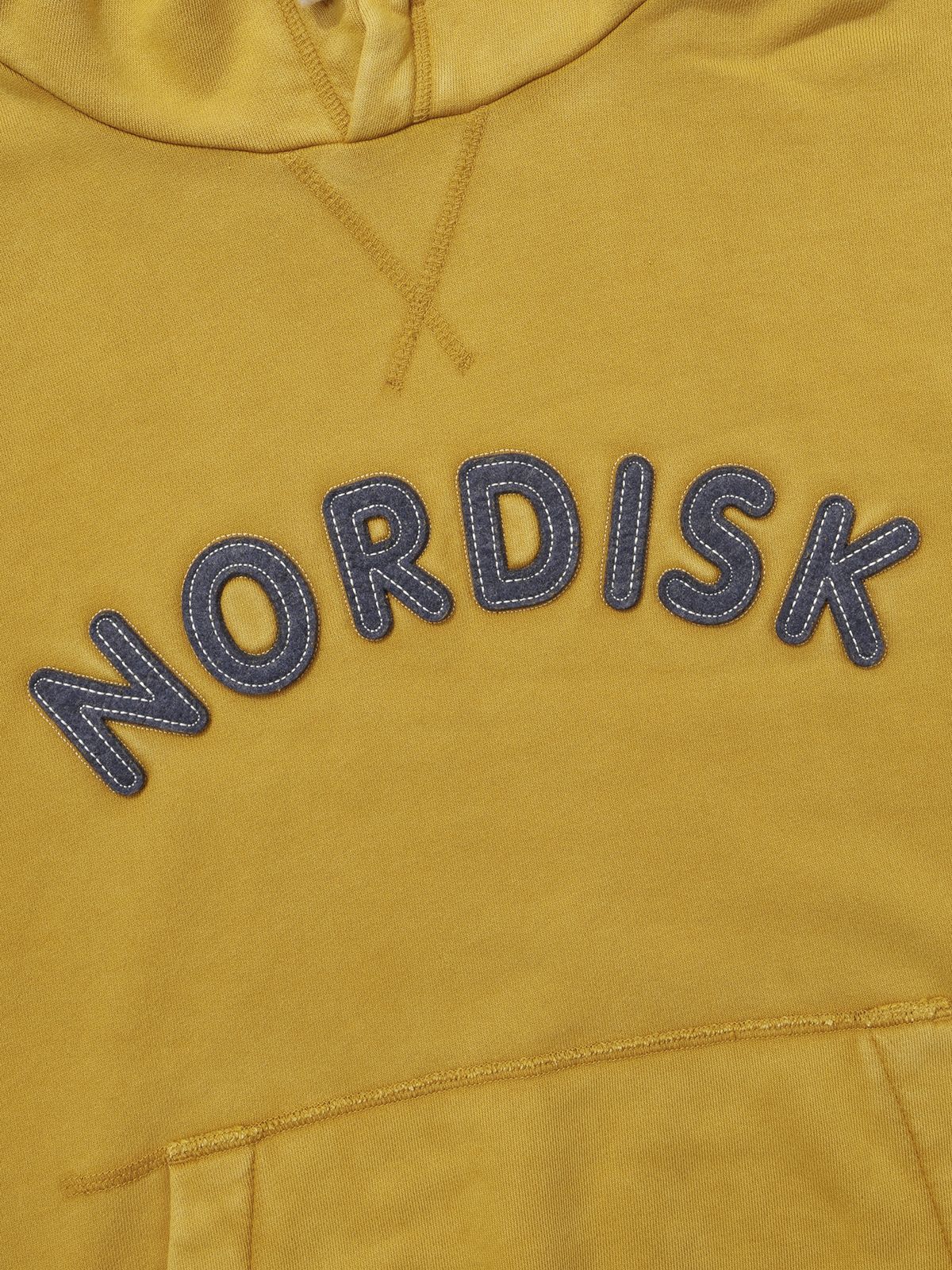 노르디스크(NORDISK) 피그먼트 아플리케 후디 티셔츠 - U_Mustard