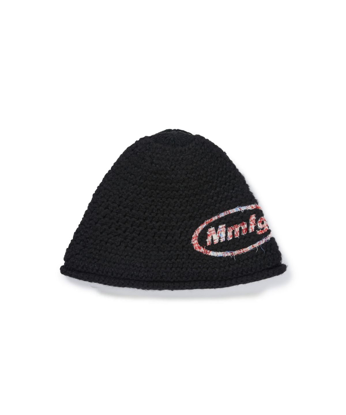 엠엠엘지(MMLG) CRAFT PATCH KNIT BEANIE (BLACK)