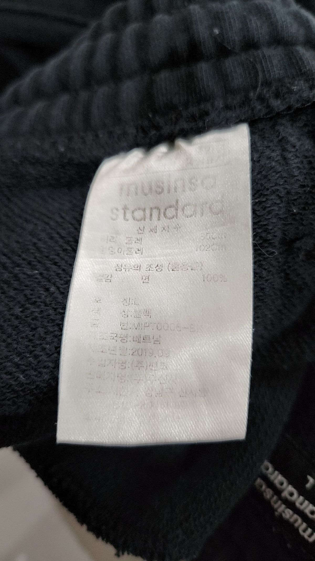 무신사 스탠다드(MUSINSA STANDARD) 트레이닝 팬츠 L