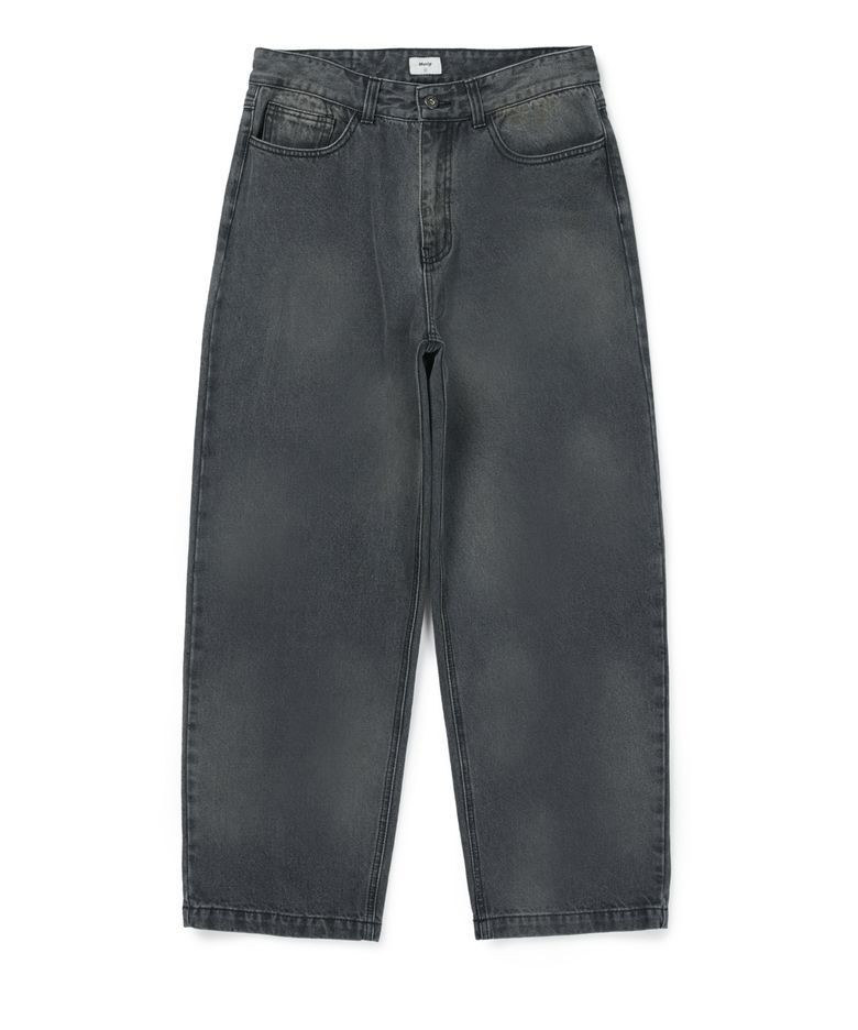 FADED TIMBER DENIM PANTS (BLACK)