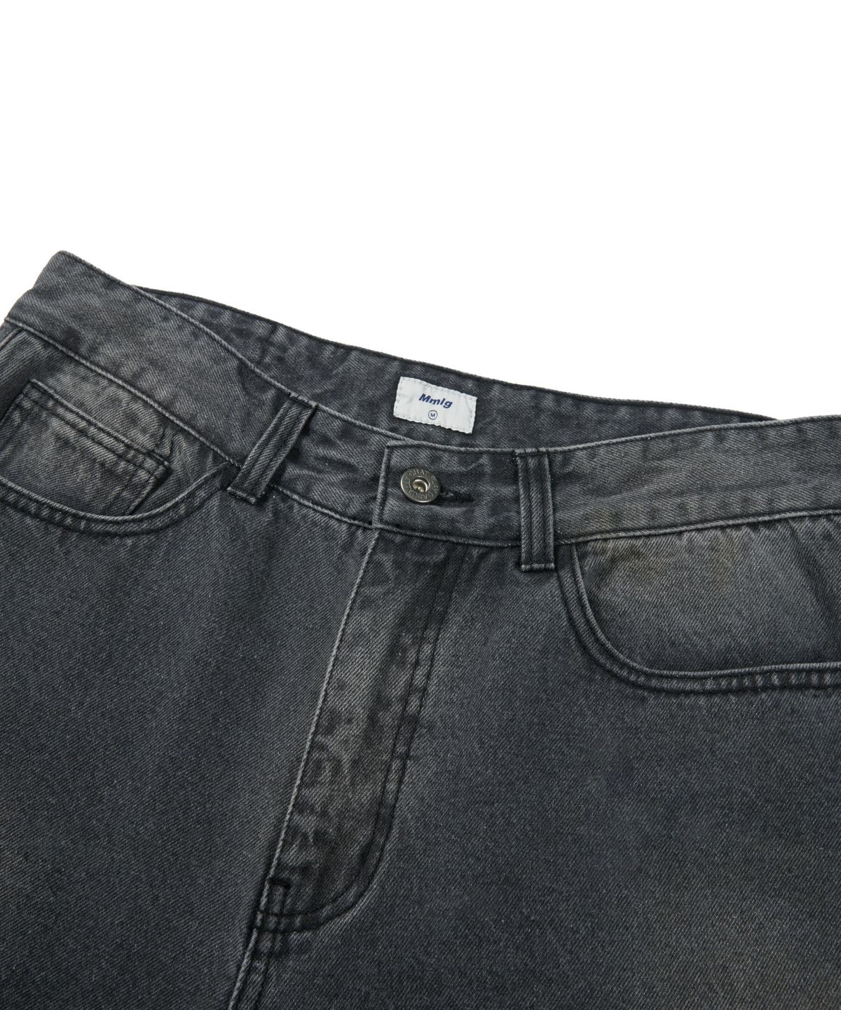 엠엠엘지(MMLG) FADED TIMBER DENIM PANTS (BLACK)