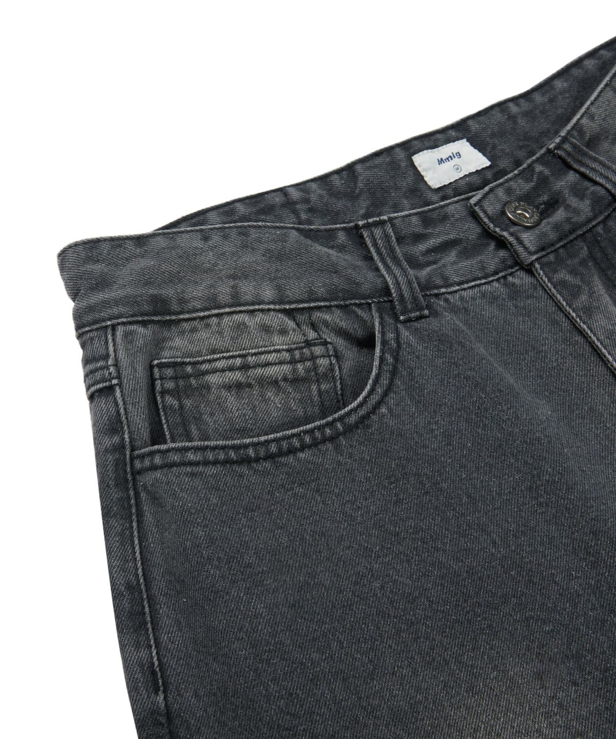 엠엠엘지(MMLG) FADED TIMBER DENIM PANTS (BLACK)