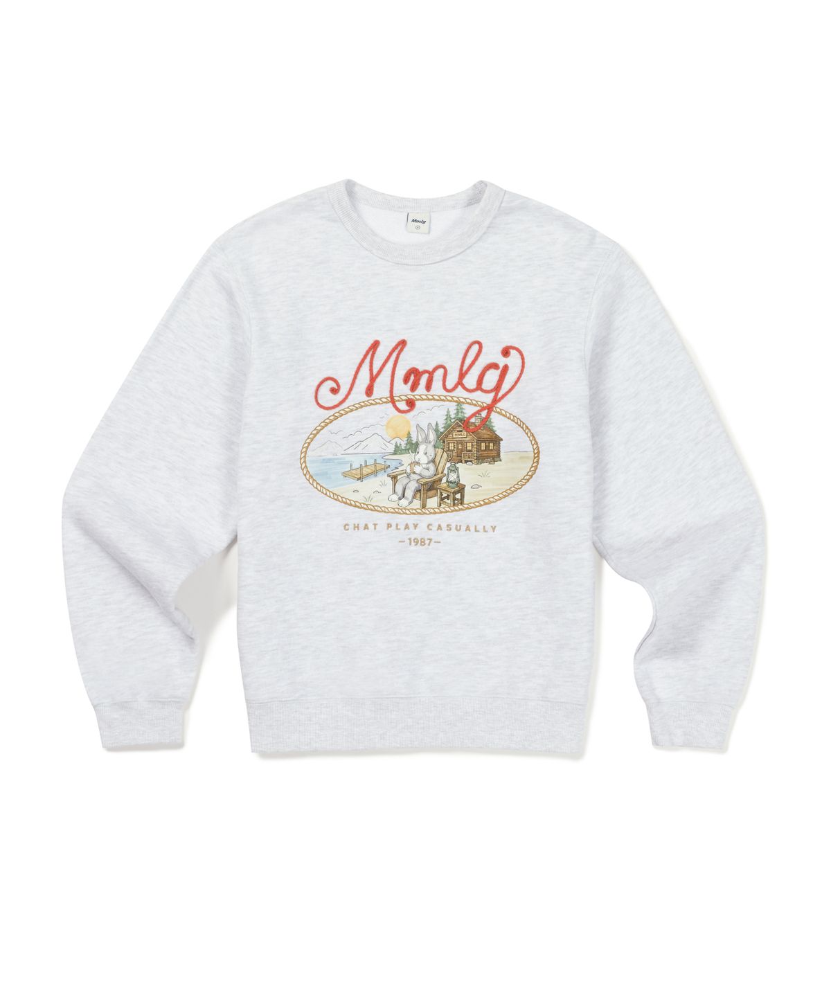 엠엠엘지(MMLG) MELGE CABIN SWEAT (ASH GREY)