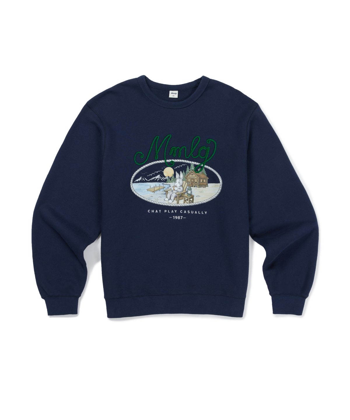 엠엠엘지(MMLG) MELGE CABIN SWEAT (AUTHENTIC NAVY)