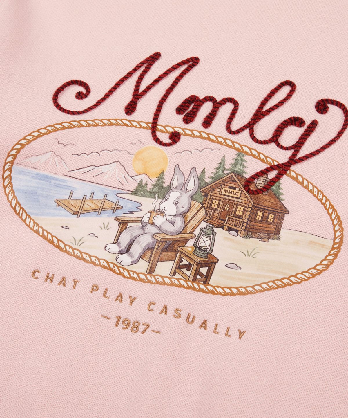 엠엠엘지(MMLG) MELGE CABIN SWEAT (CANDY PINK)