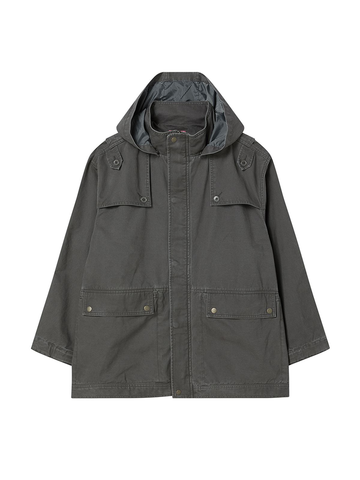 엔와이엑스엑스(NYXX) DETACHABLE HOOD FIELD JACKET CHARCOAL