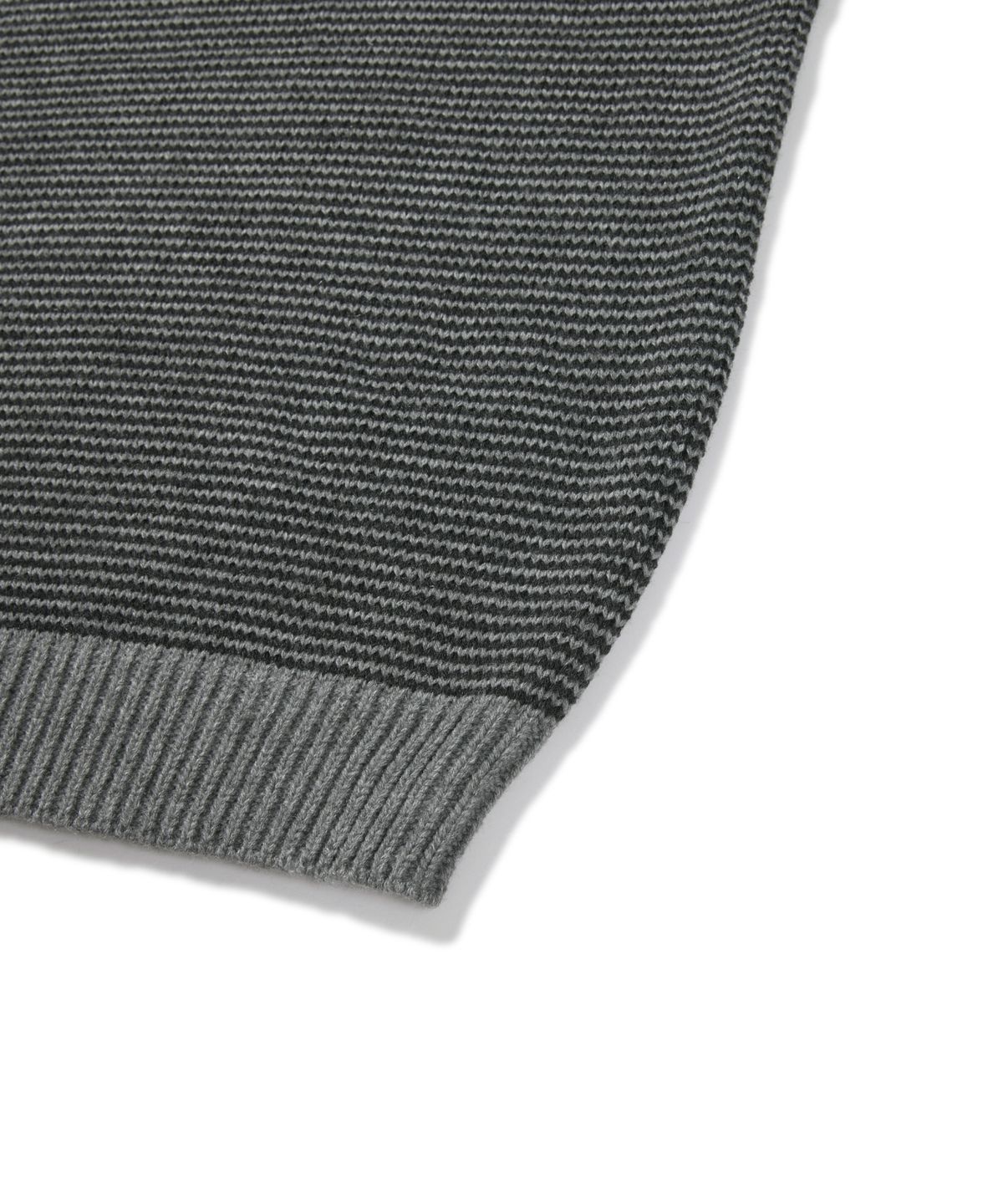 엠엠엘지(MMLG) BREEZY HENLEY NECK KNIT (CHARCOAL)