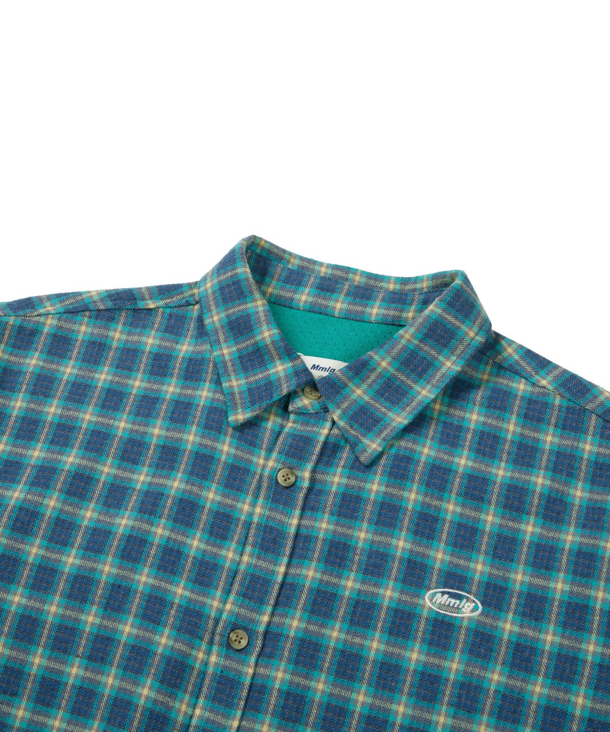 엠엠엘지(MMLG) PINE PLAID SHIRT (BLUE)