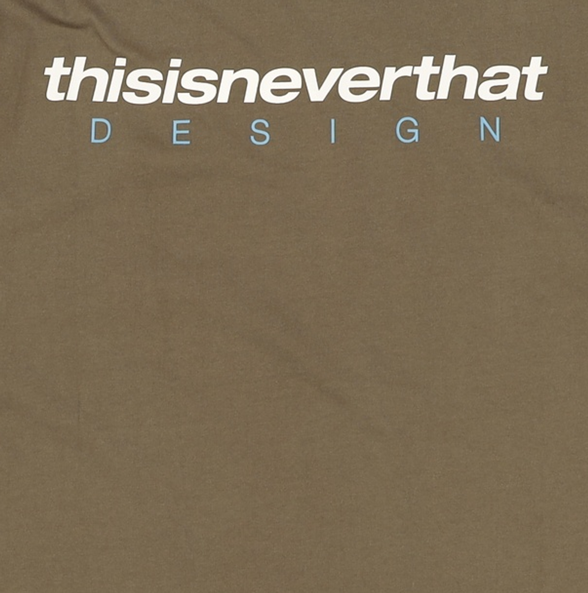 디스이즈네버댓(THISISNEVERTHAT) DSN-Logo Tee Olive M