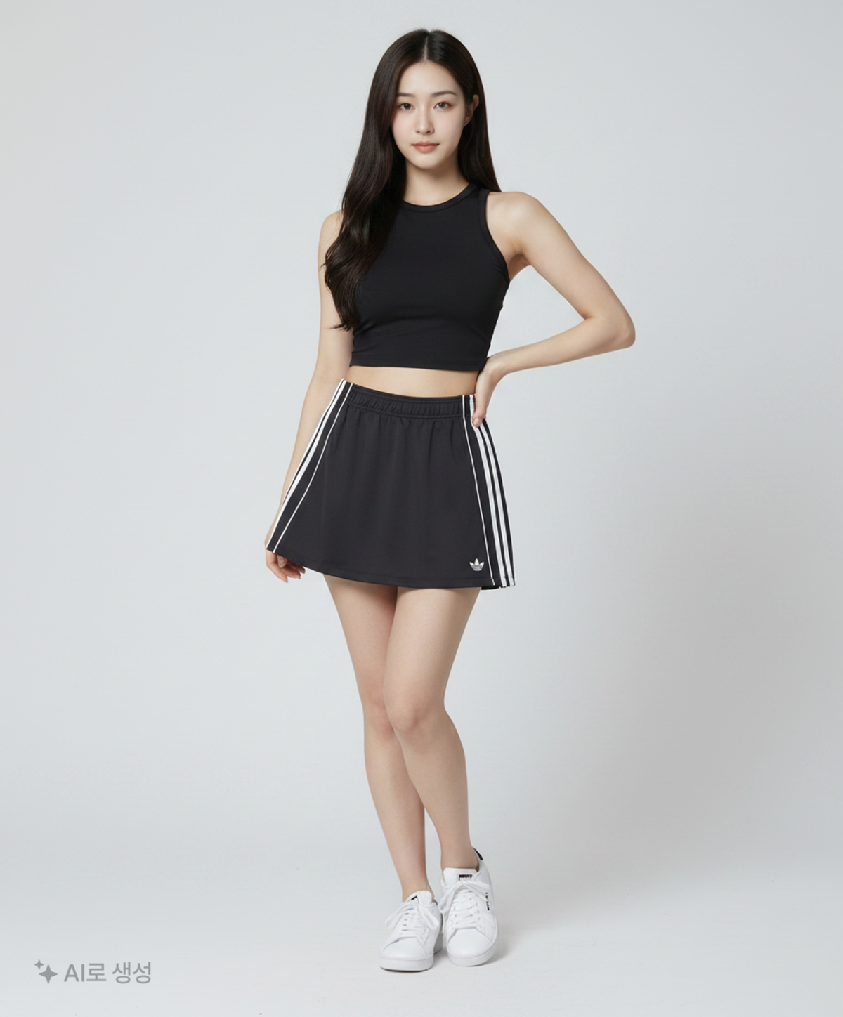 아디다스(ADIDAS) 3-스트라이프 스커트 KD2931 S
