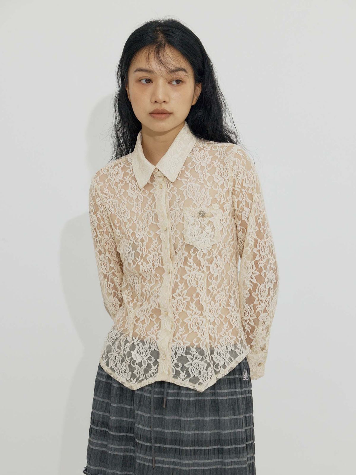 이히하(YEEHEEHAA) western lady lace SH (BG)