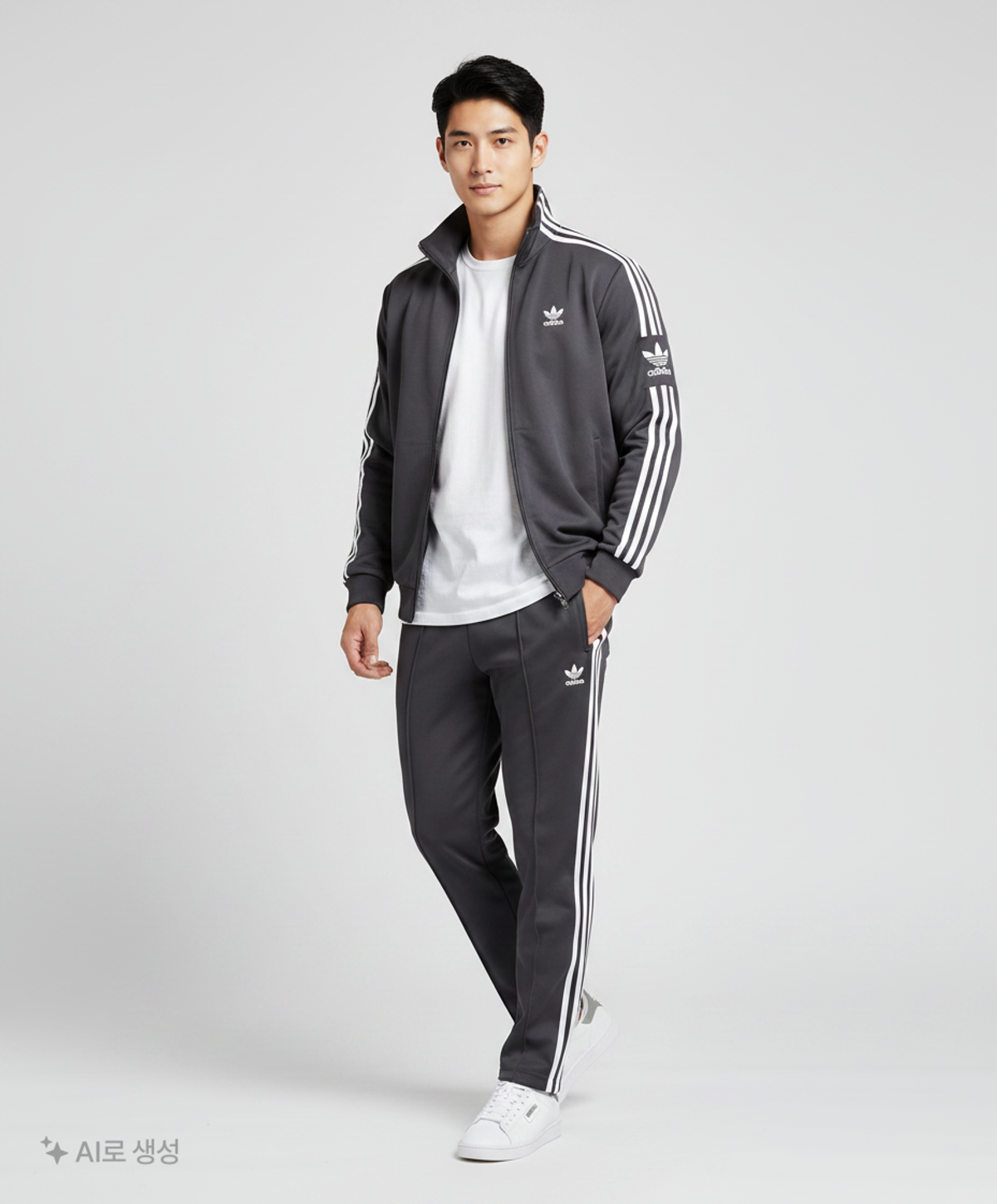 아디다스(ADIDAS) 락업 트랙탑 W - 블랙 / IB7443 L