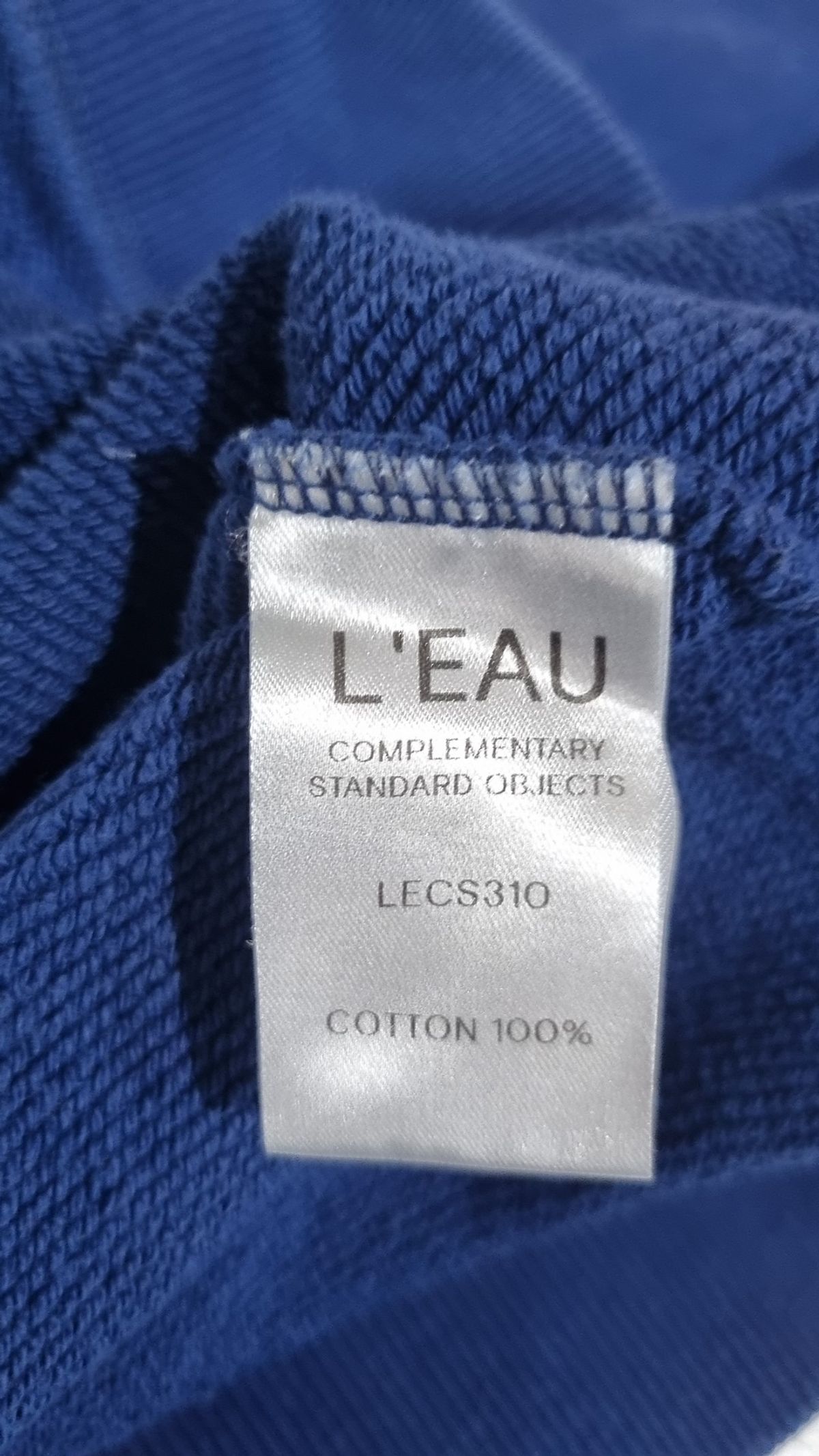 로우(L'EAU) [3rd] Cotton loose sweatshirt_melange grey XS