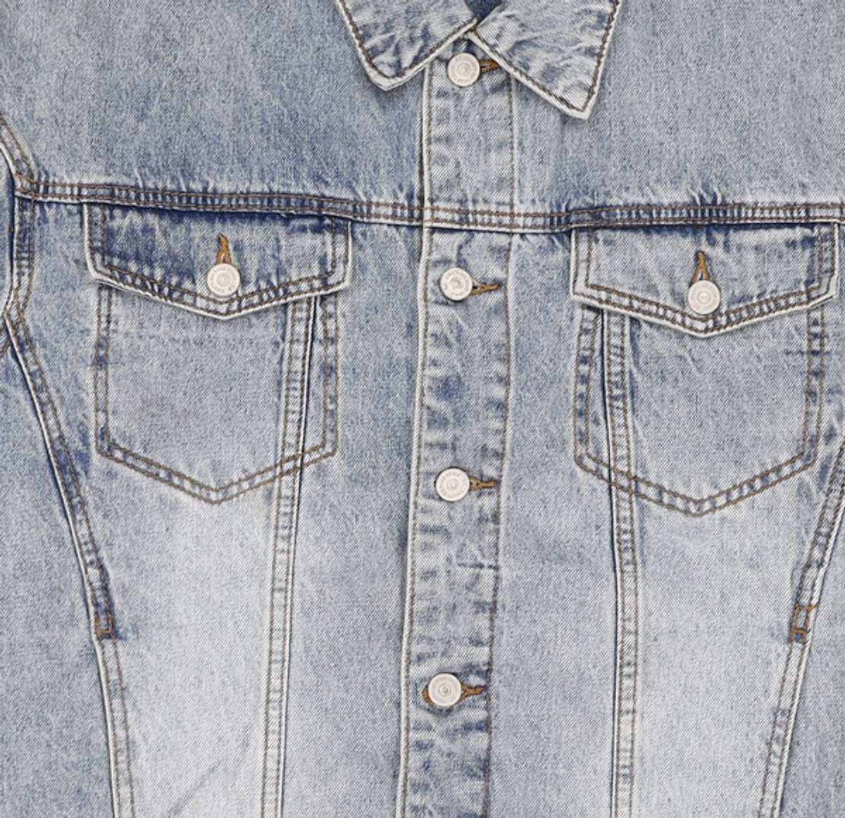 86로드(86ROAD) SOLID WASHING DENIM TRUCKER M/BLUE L