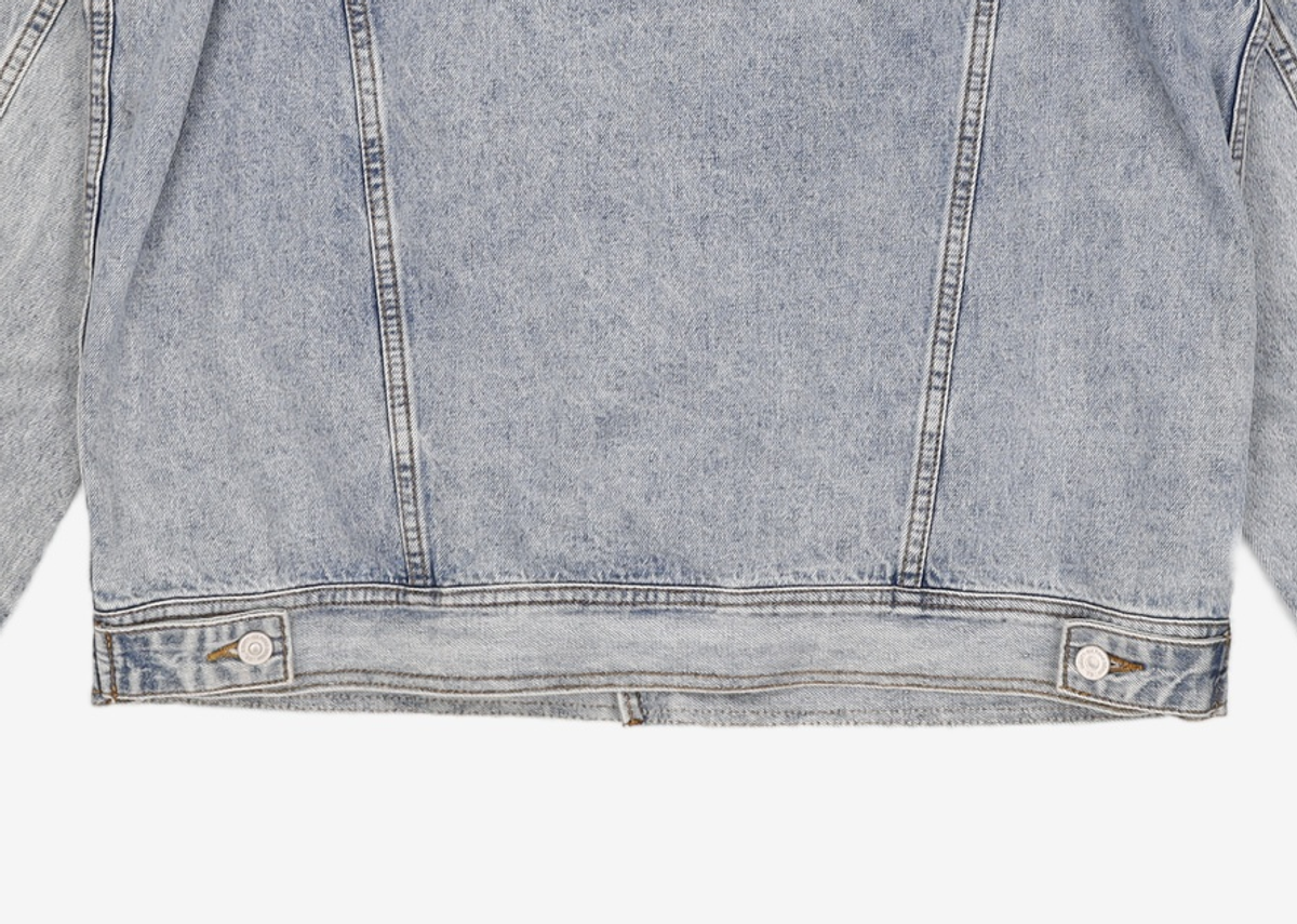 86로드(86ROAD) SOLID WASHING DENIM TRUCKER M/BLUE L