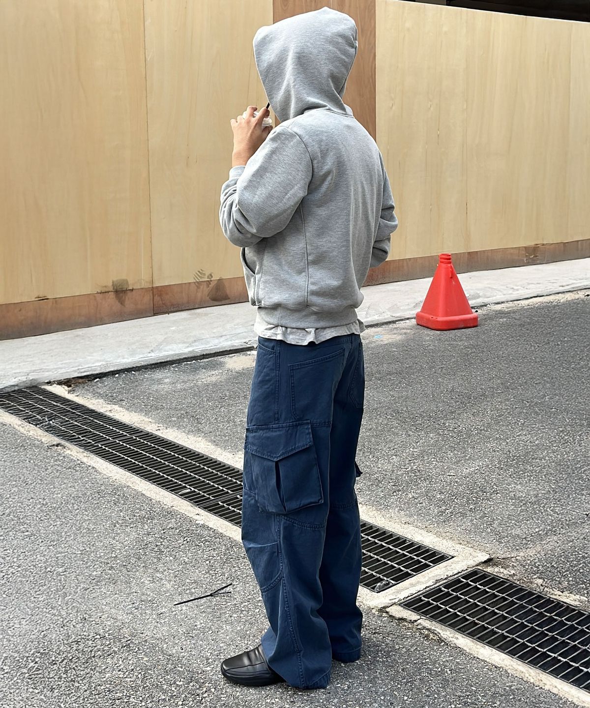 다이브인(DIVEIN) [DIVEIN X 무민서] WASHED VERN CARGO PANTS (BLUE)
