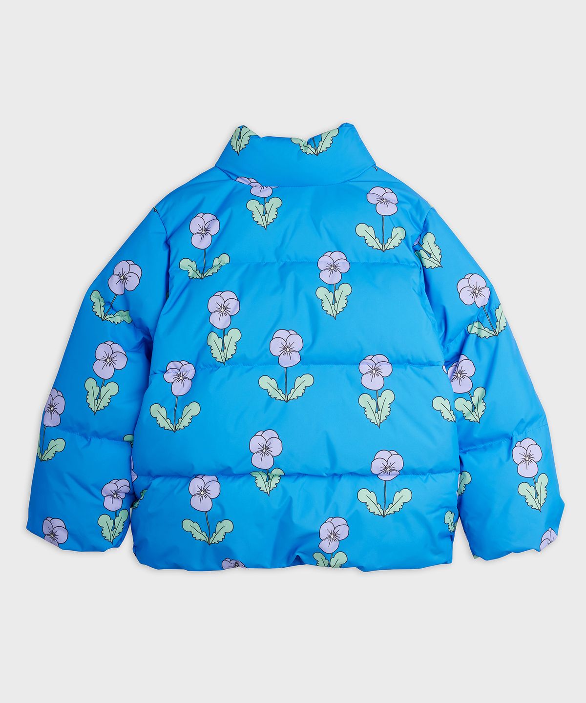 미니로디니(MINI RODINI) 비올라 AOP 시티 푸퍼 패딩 Blue