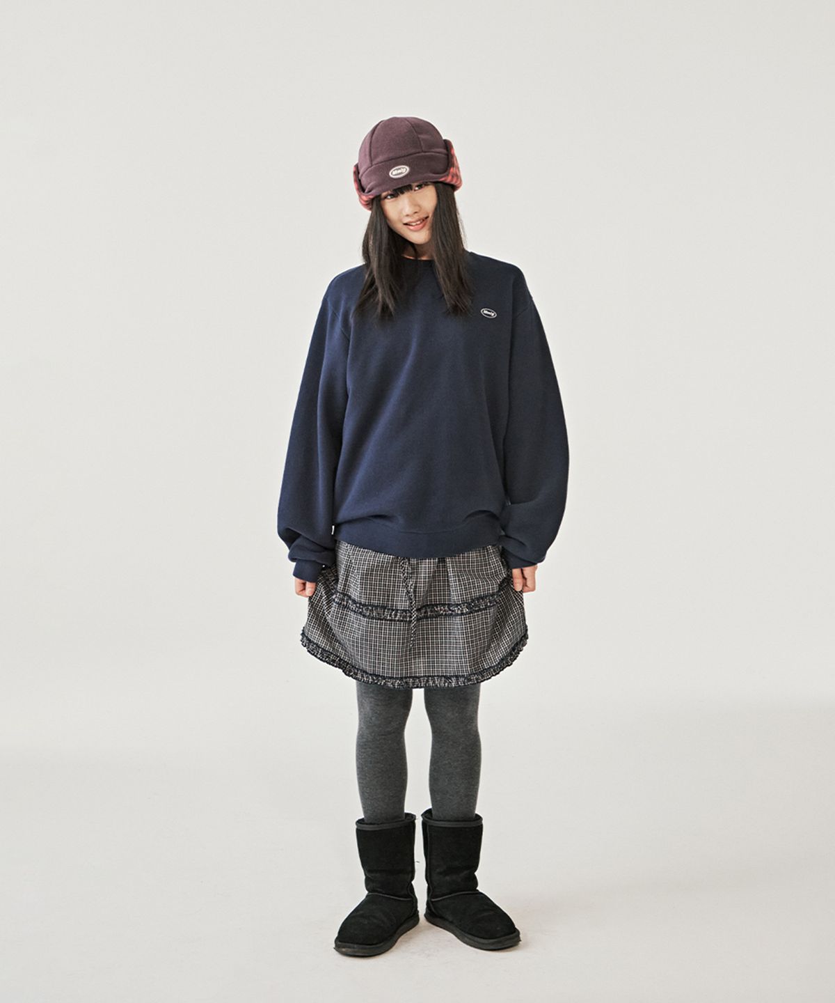 엠엠엘지(MMLG) PINECONE FLEECE BEANIE (DEEP PURPLE)