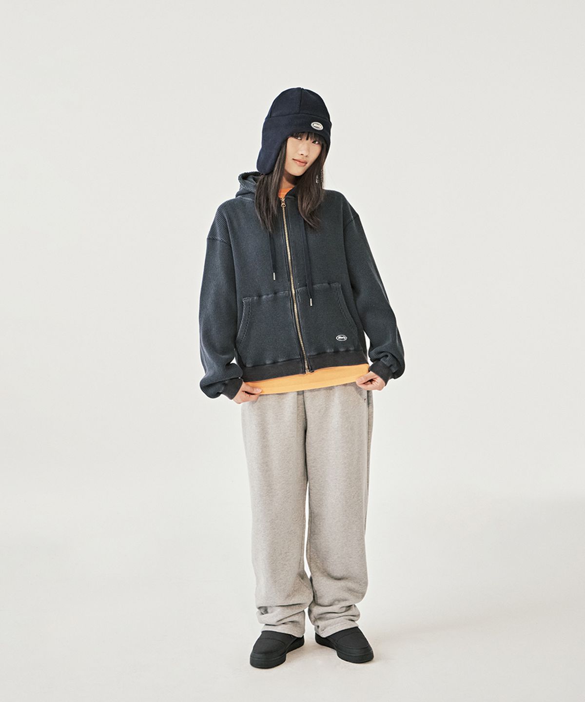 엠엠엘지(MMLG) PINECONE FLEECE BEANIE (NAVY)