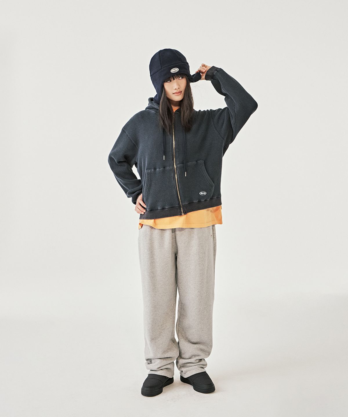 엠엠엘지(MMLG) PINECONE FLEECE BEANIE (NAVY)