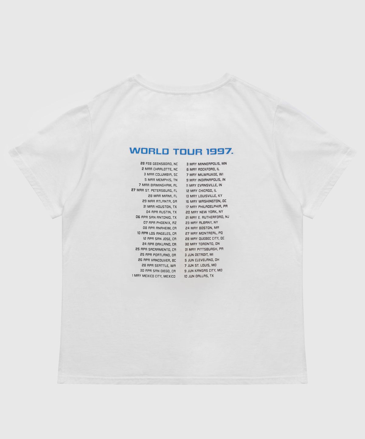 필프(PEALP) [PEALP X SEUNGHWAN] WORLD TOUR WASHED T-SHIRT 59 (WHITE)
