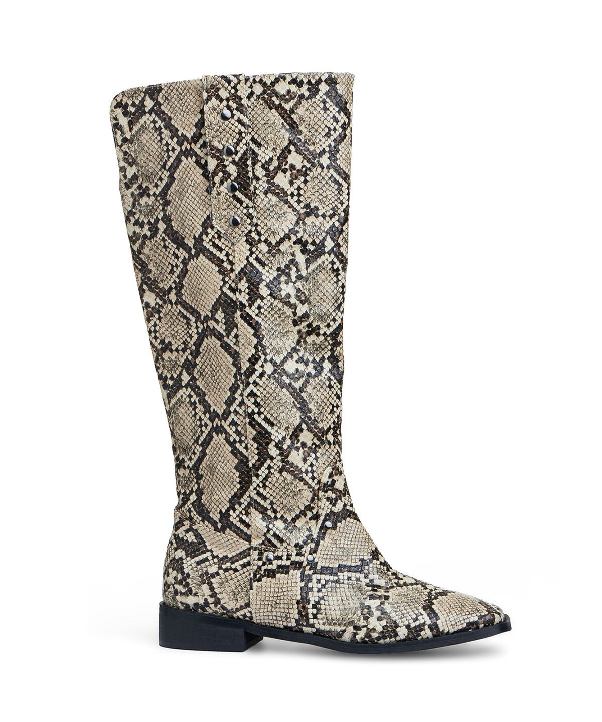 다이닛(DEINET) ANIMAL STUD BOOTS IN BEIGE