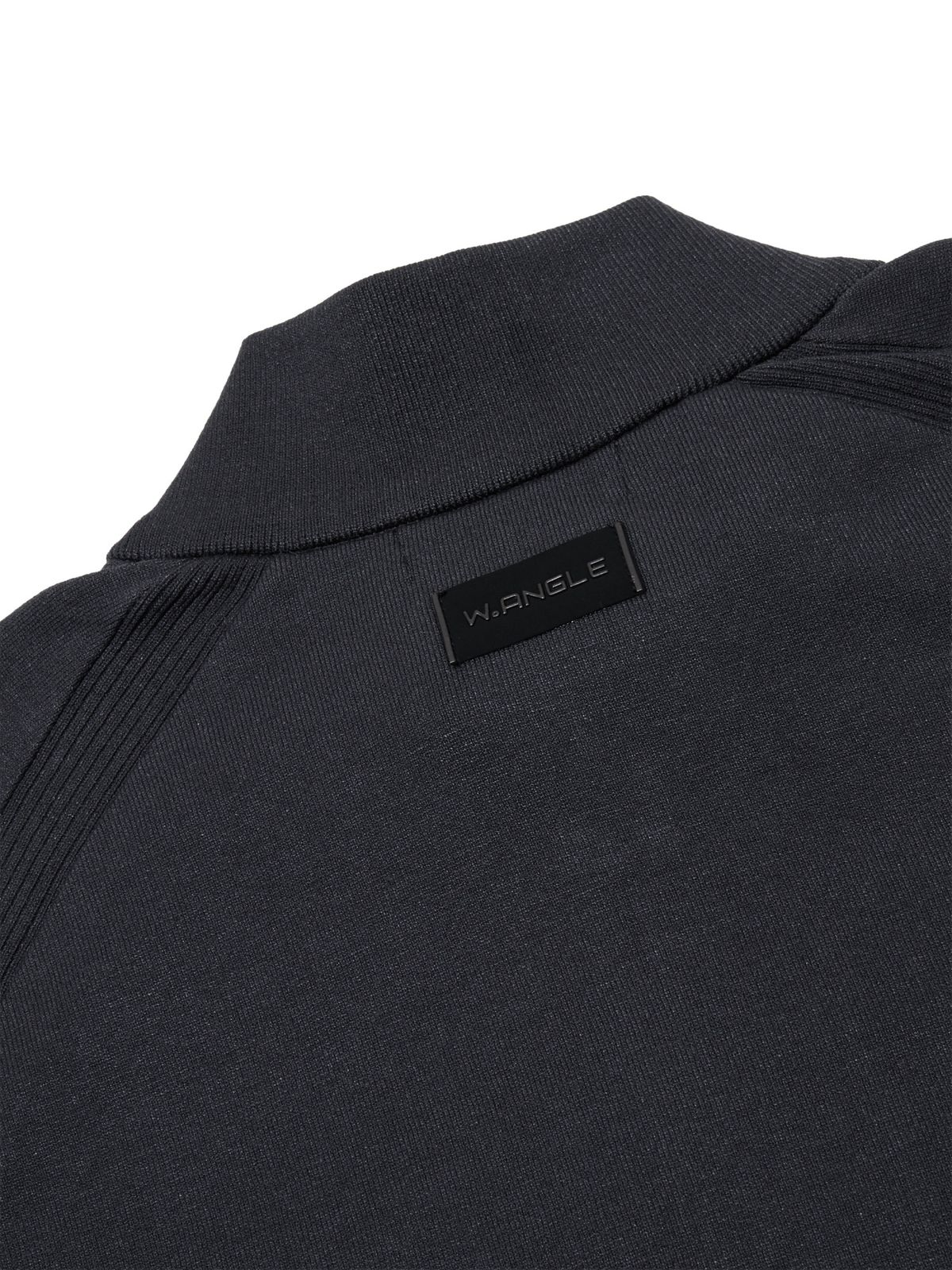 와이드앵글(WIDEANGLE) TO 우븐 배색 쿼터집업 스웨터 M_COOL GREY