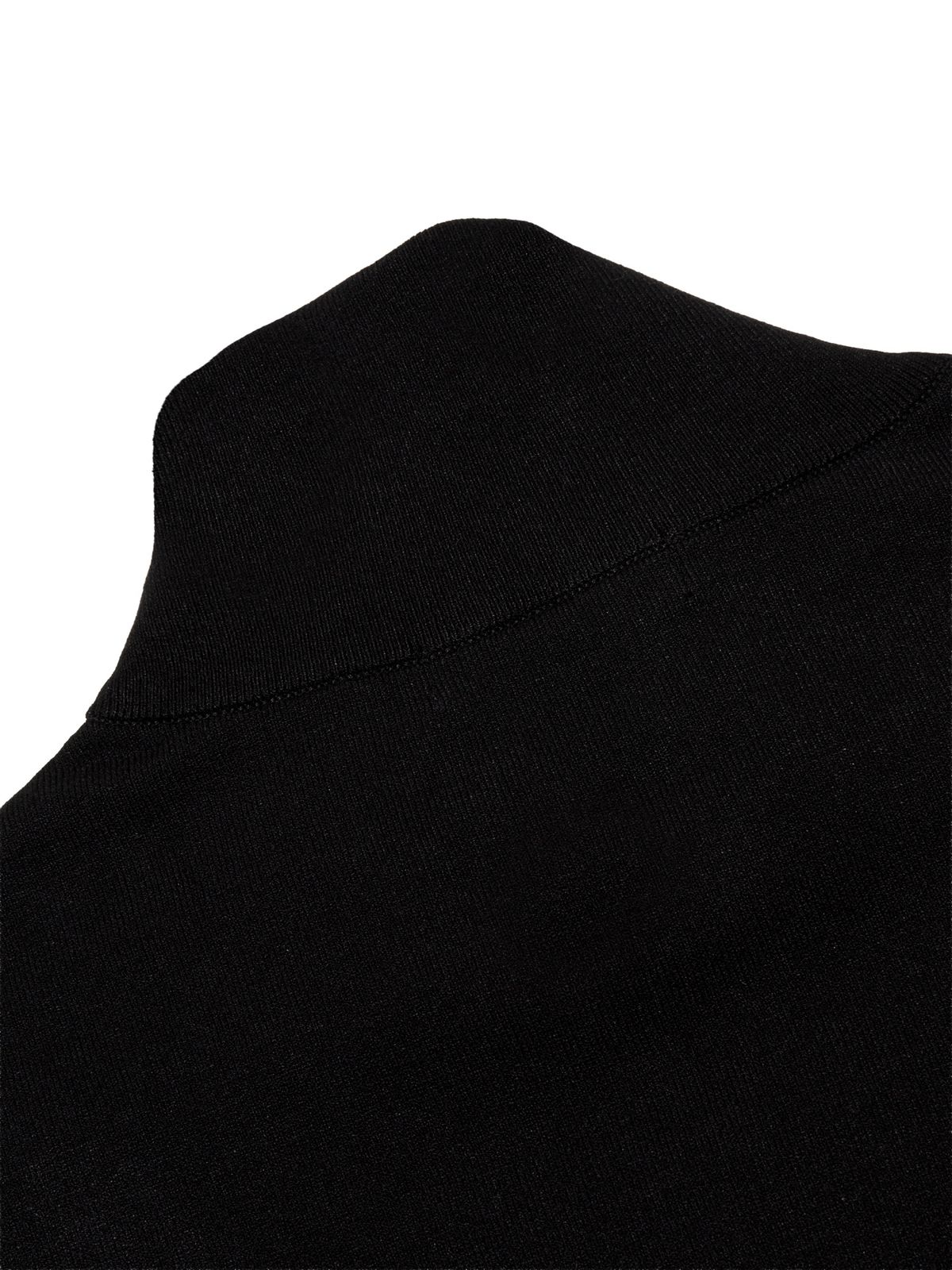 와이드앵글(WIDEANGLE) TO 우븐 하이브리드 쿼터집업 L_Black