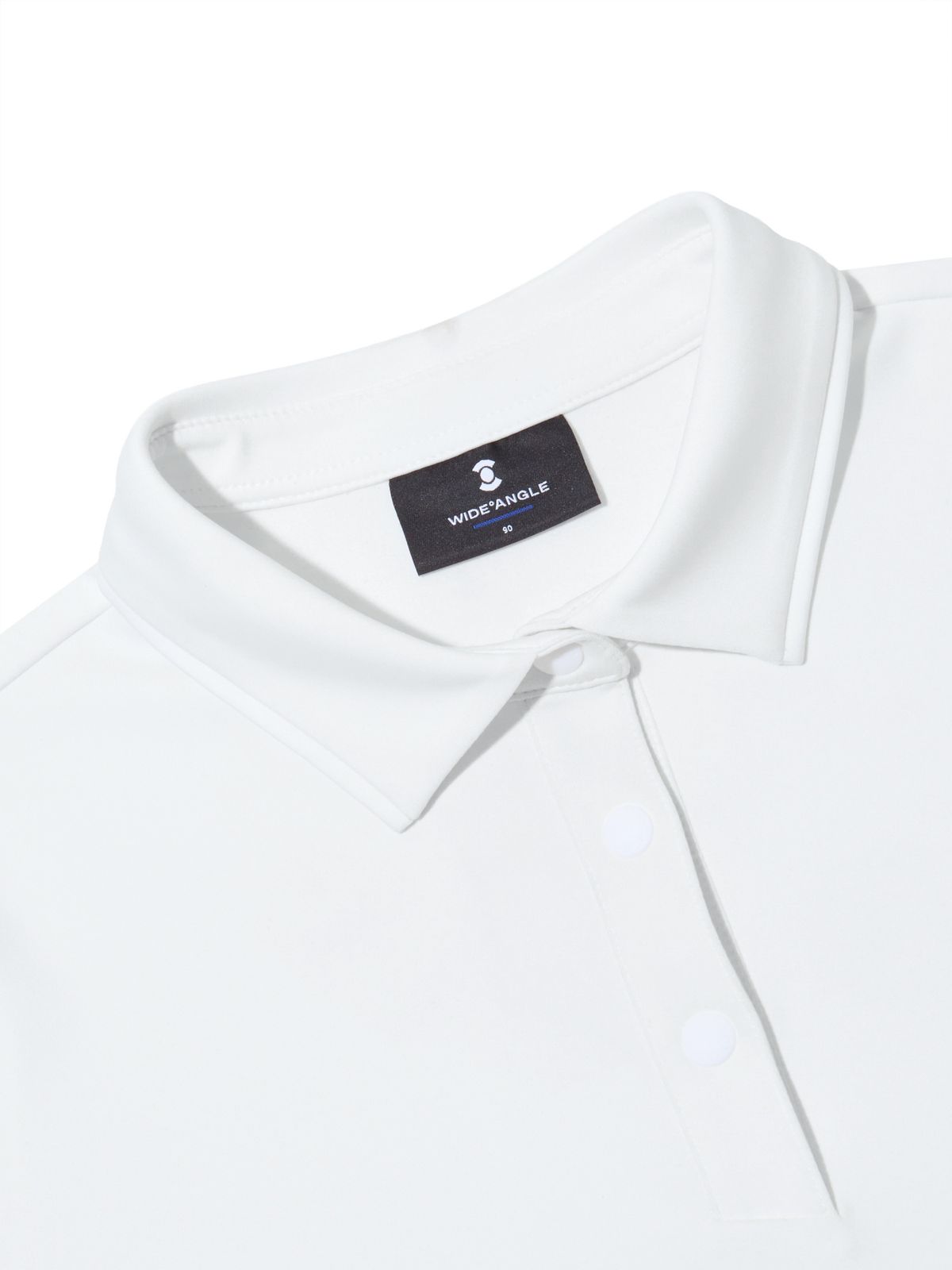와이드앵글(WIDEANGLE) TO 투어 소매 포인트 폴로 티셔츠 L_Off White