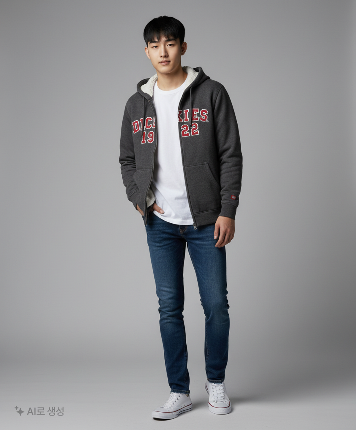 디키즈(DICKIES) 후드 집업 L
