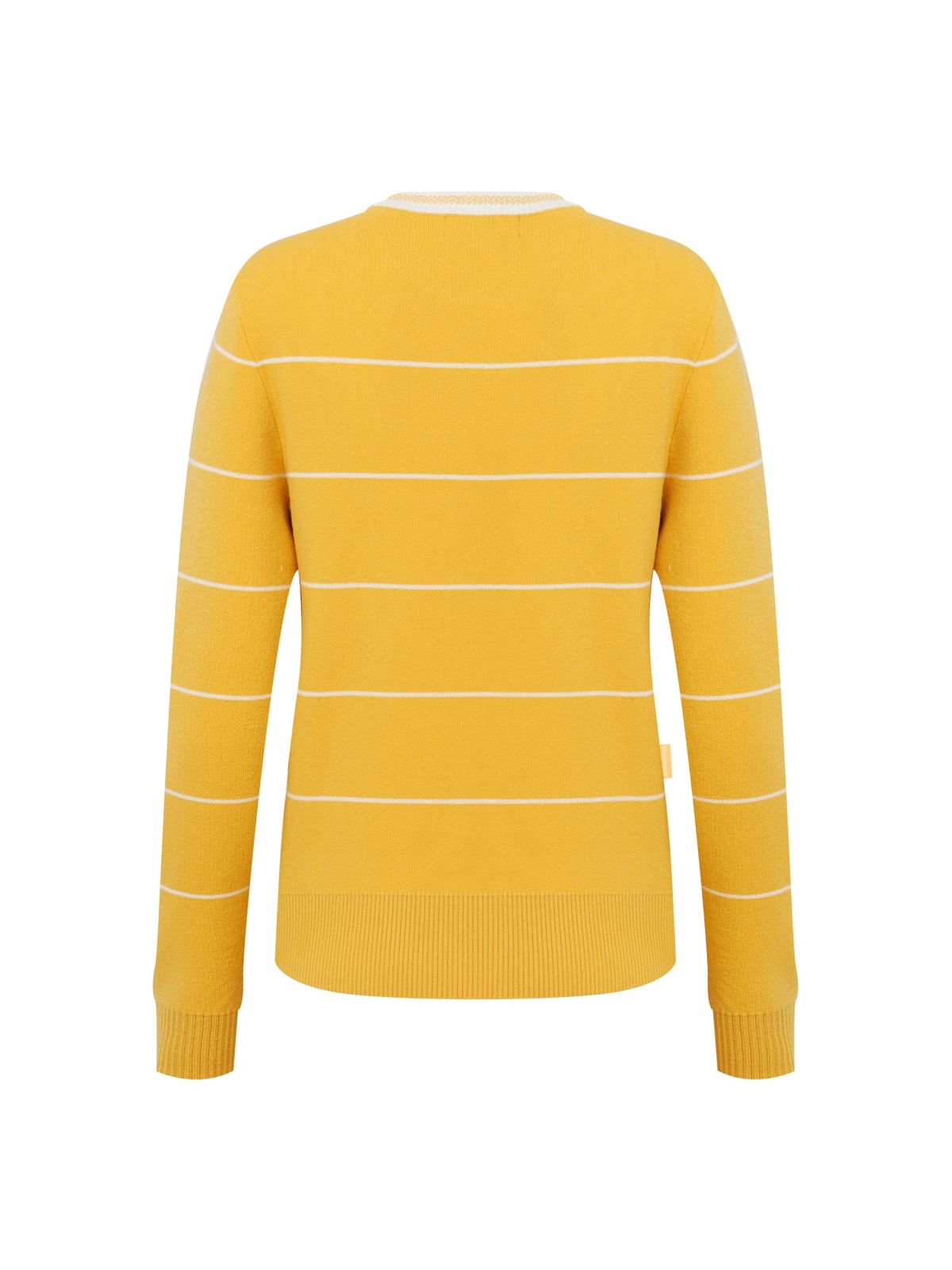 와이드앵글(WIDEANGLE) CO 라인 혼디어 라운드넥 L_Light Yellow