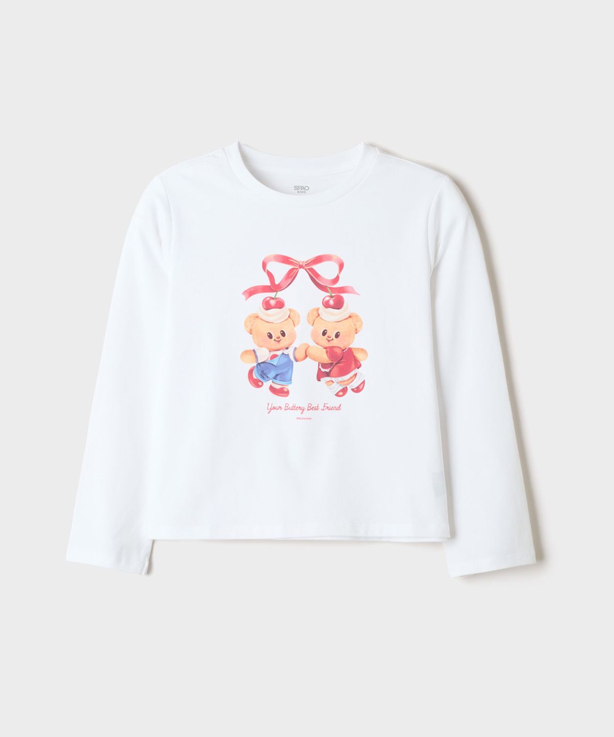 스파오 키즈(SPAO KIDS) [키즈] (버터베어) 긴팔티(White)_SPLAG38KU4