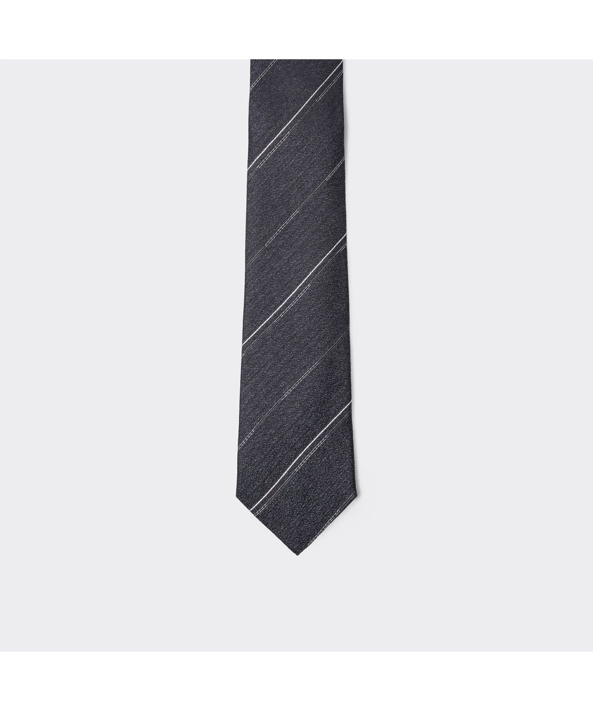 커스텀멜로우(CUSTOMELLOW) 그레이 스트라이프 타이 CAAIX26504GYD