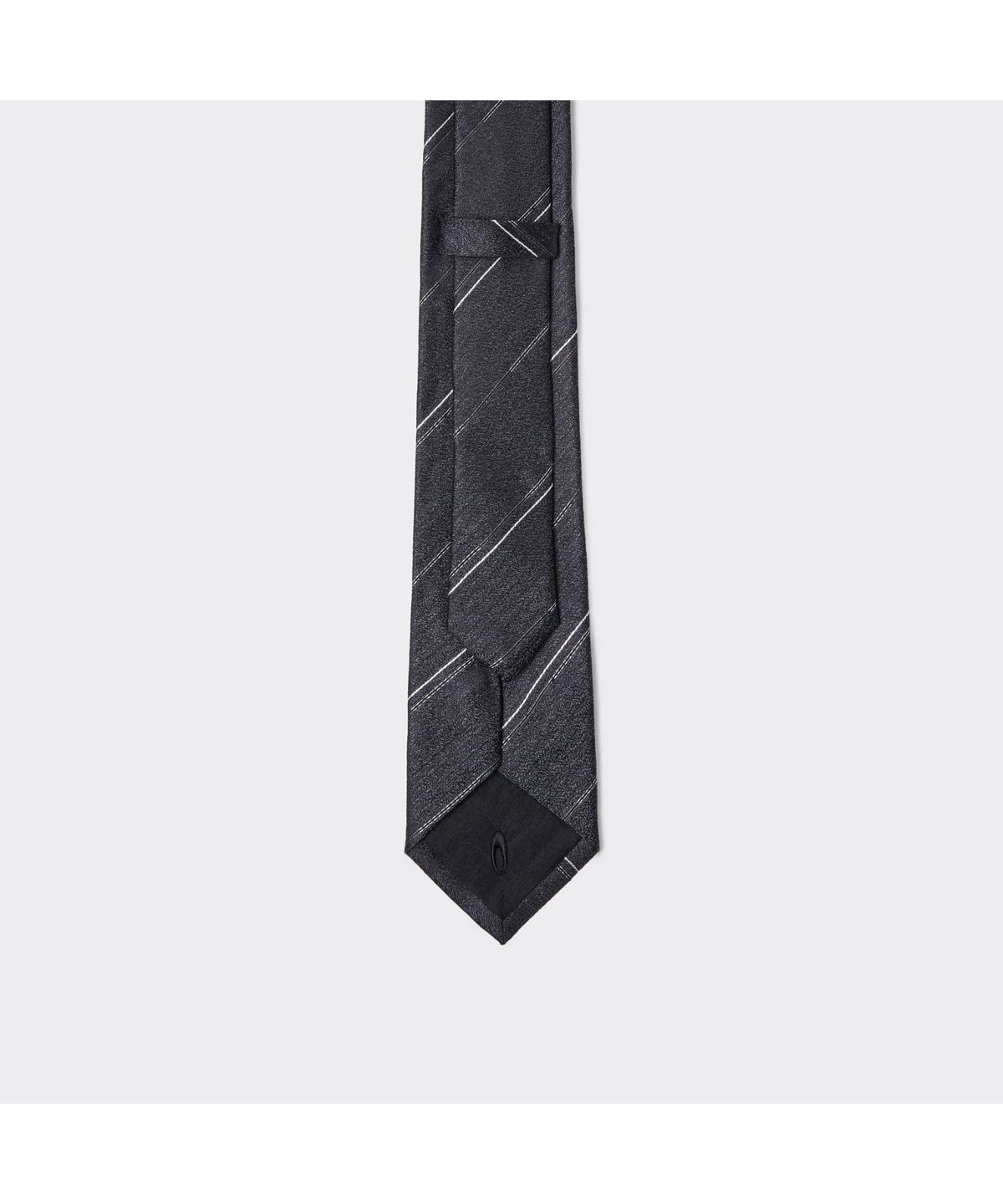 커스텀멜로우(CUSTOMELLOW) 그레이 스트라이프 타이 CAAIX26504GYD