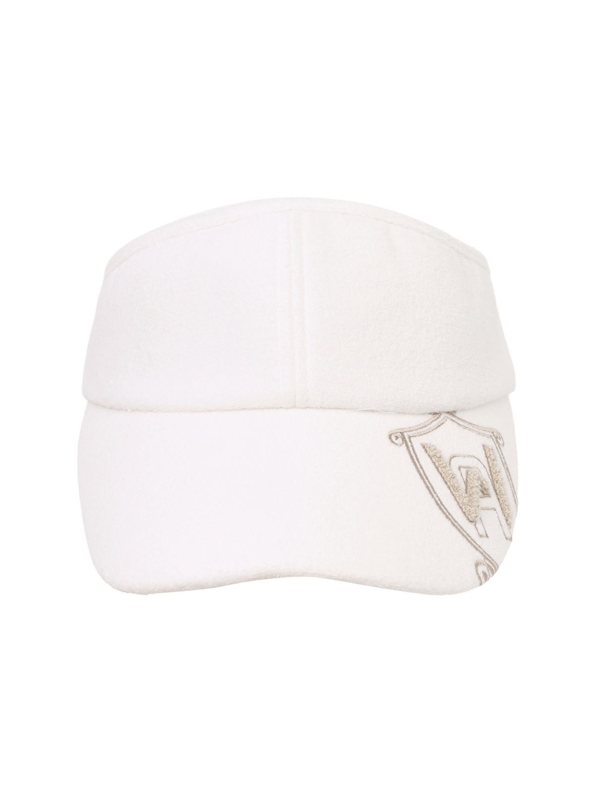 와이드앵글(WIDEANGLE) CO 부클 빅로고 바이저_Off White