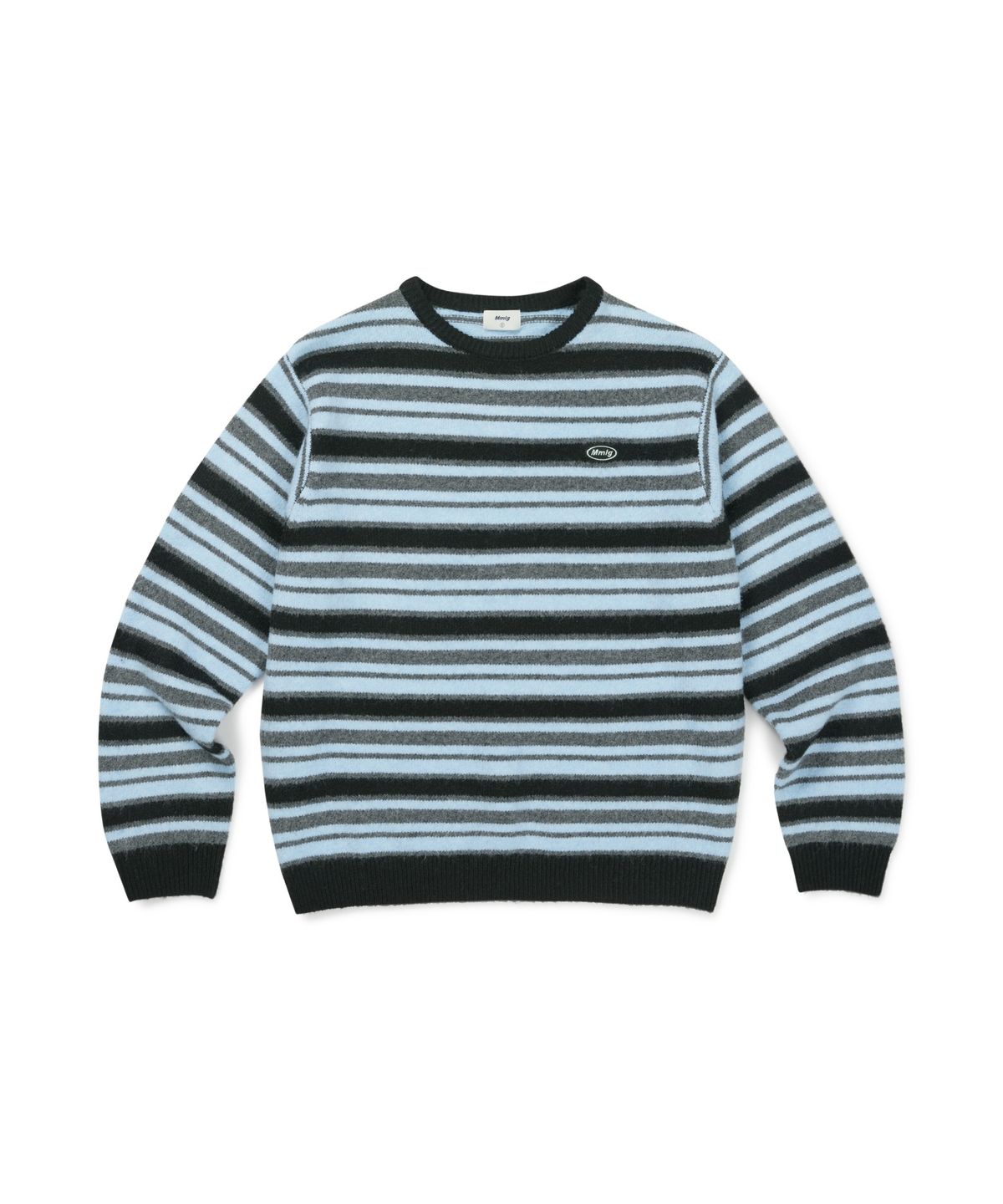 엠엠엘지(MMLG) AURORA STRIPE KNIT (BLACK)
