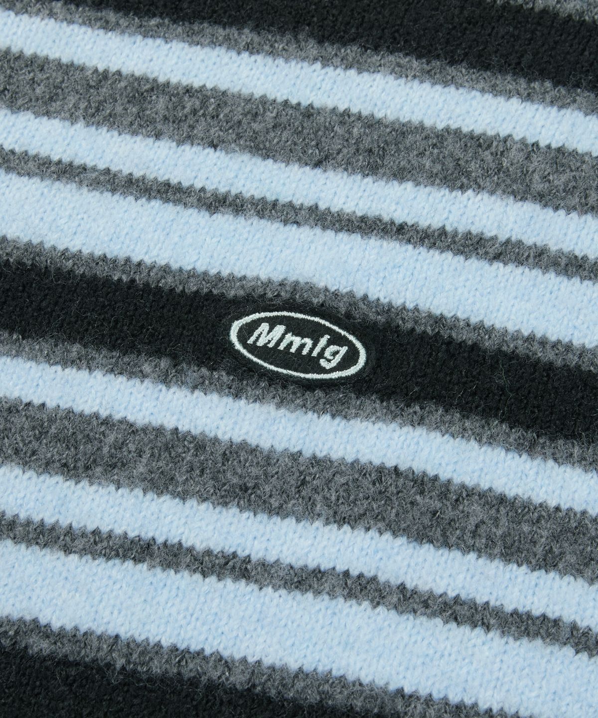 엠엠엘지(MMLG) AURORA STRIPE KNIT (BLACK)