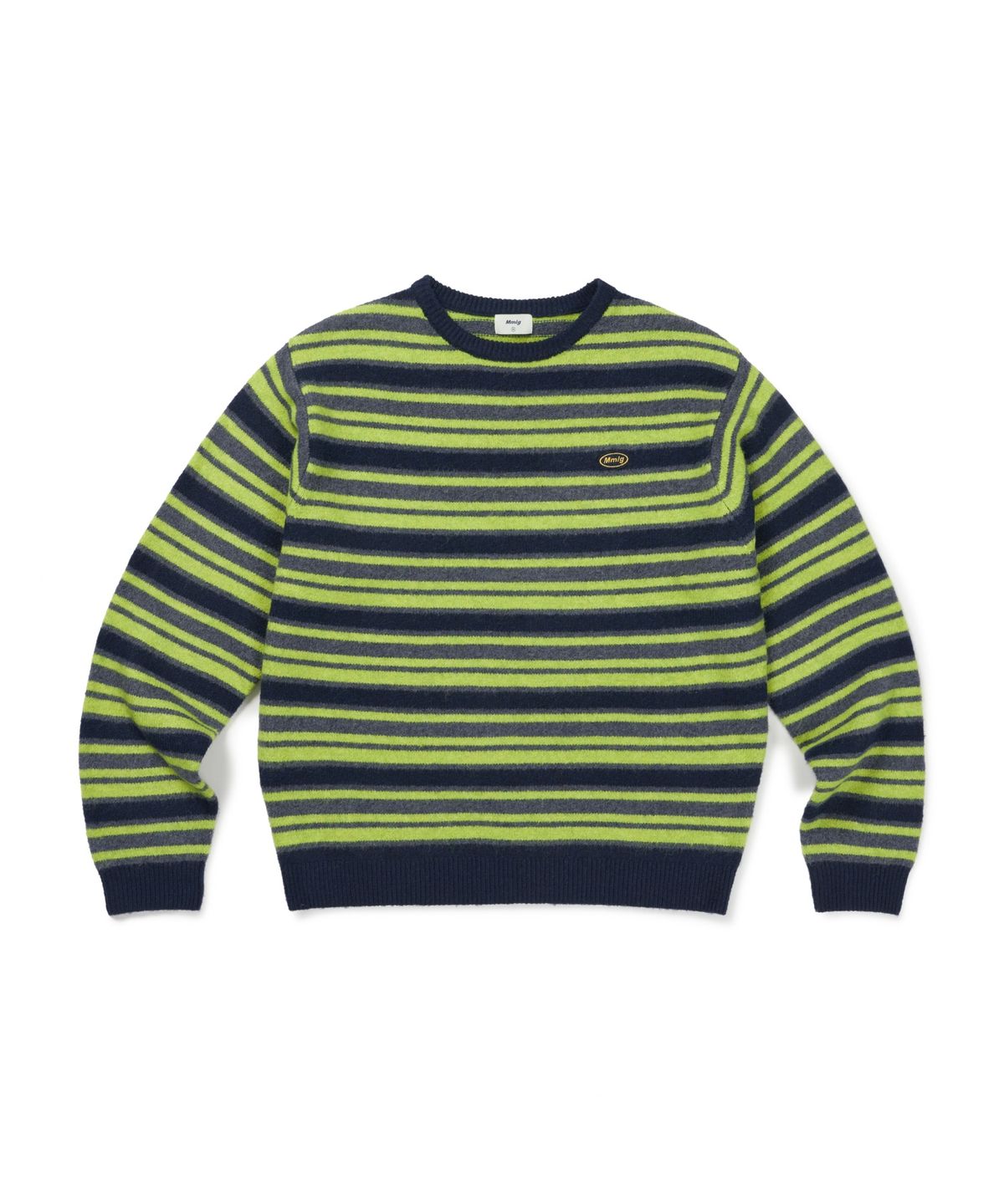 엠엠엘지(MMLG) AURORA STRIPE KNIT (NAVY)