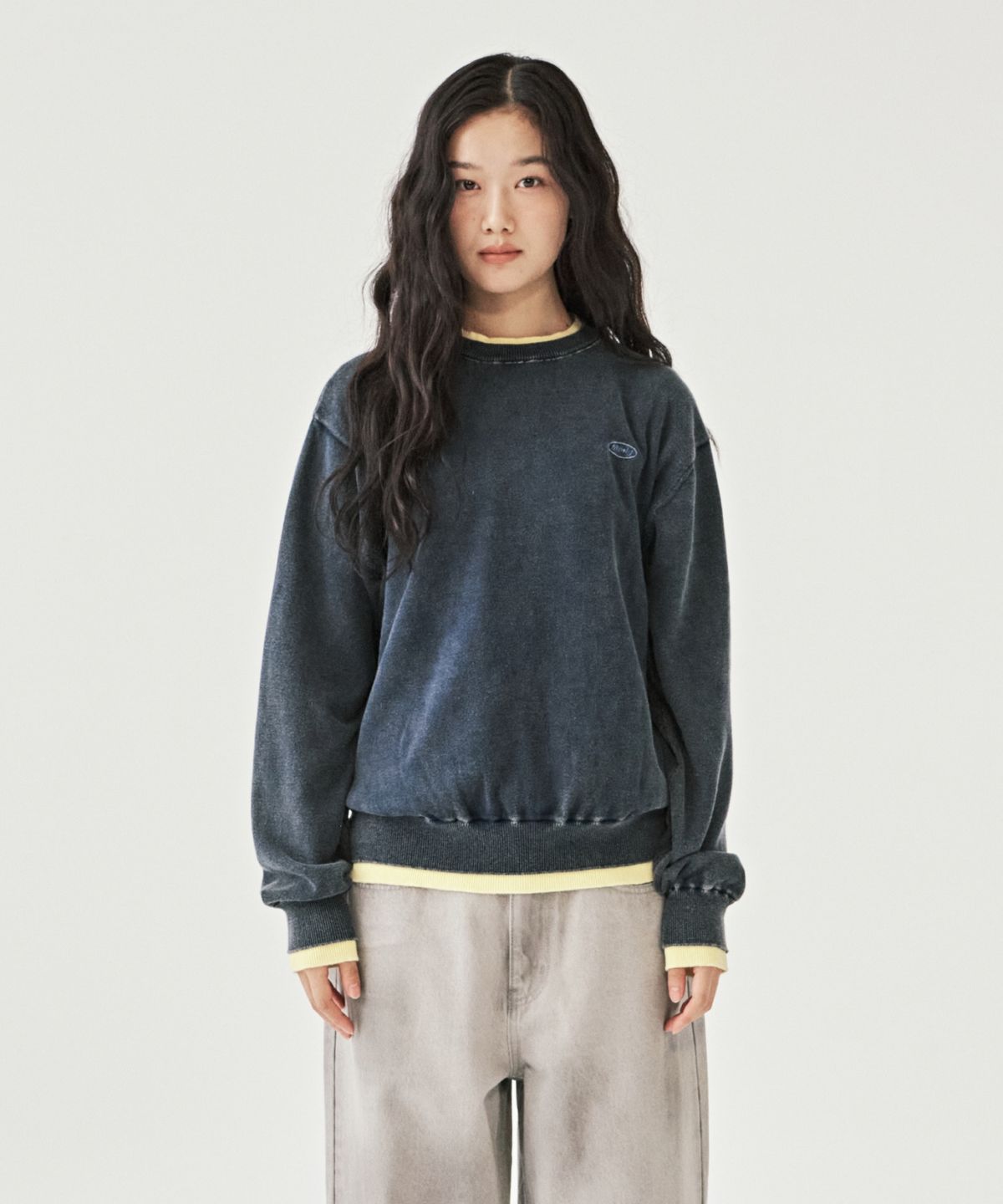 엠엠엘지(MMLG) SUNWASHED LAYERD KNIT (7COLOR)