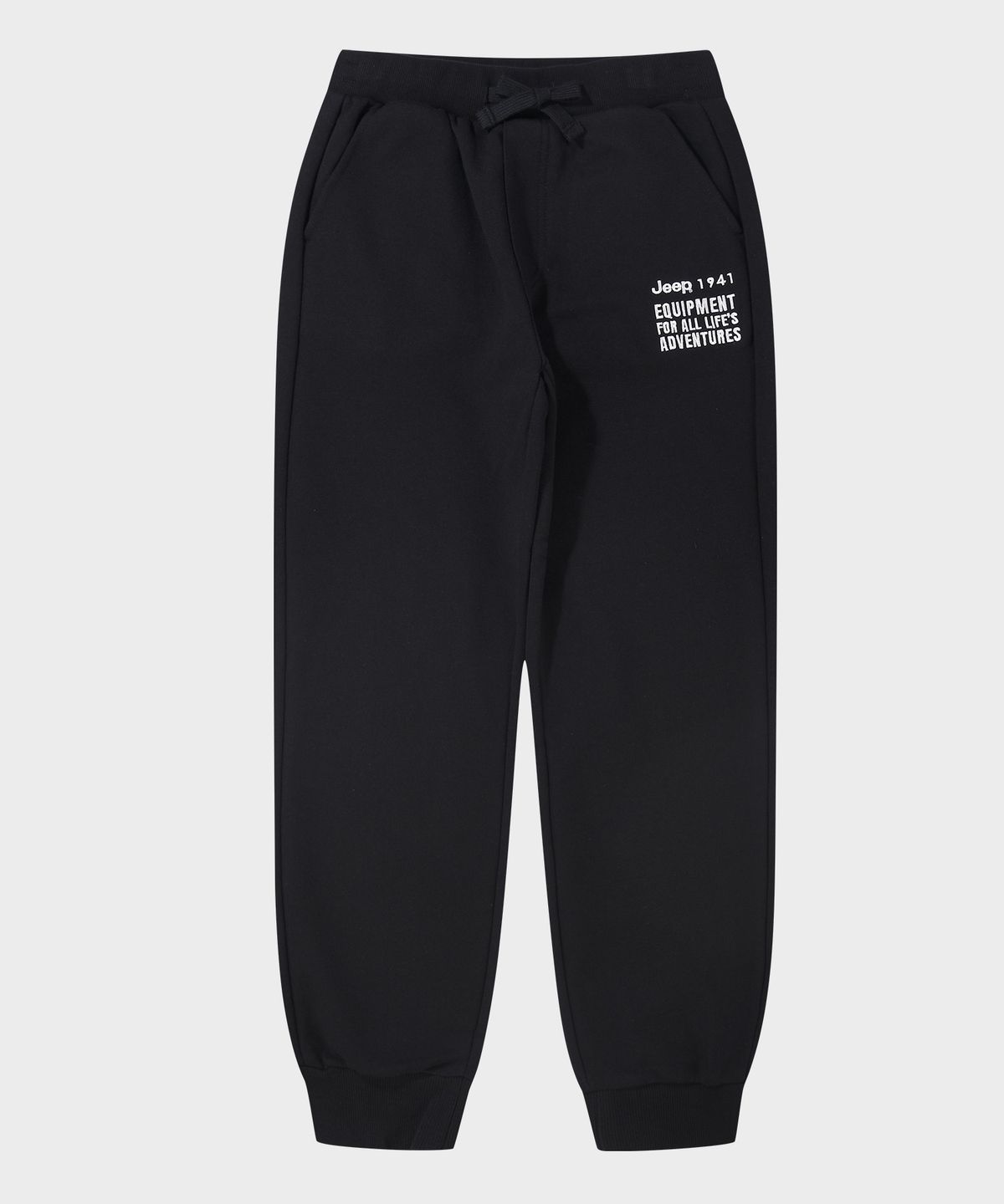 지프키즈(JEEPKIDS) 카라 반집업 맨투맨 셋업(KR5TSU834BK_KR5TPU934BK)