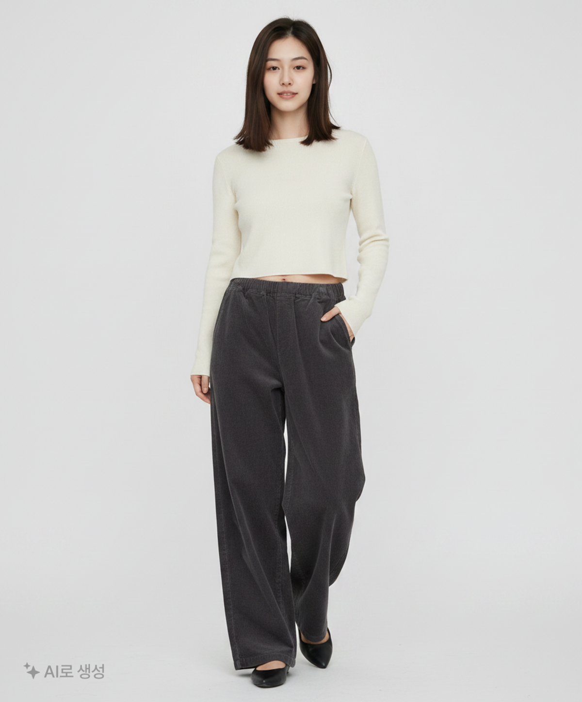 무인양품(MUJI) 코튼 팬츠 58~64CM