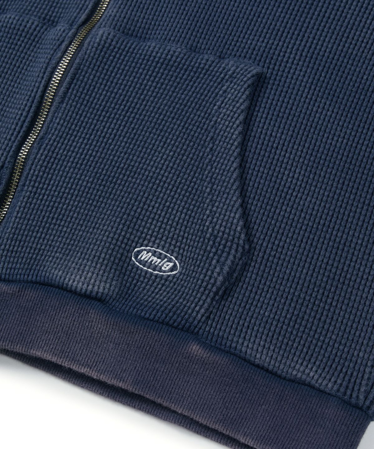 엠엠엘지(MMLG) FADED THERMAL HOOD ZIPUP (NAVY)
