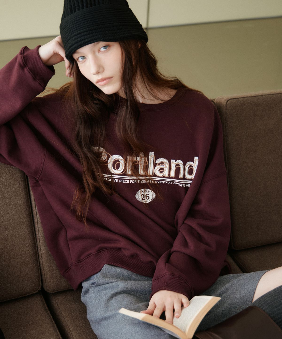 유라고(URAGO) Portland overfit sweatshirt_3colors
