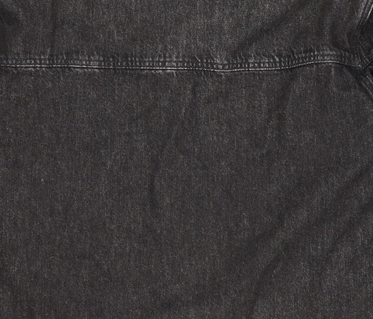 피스워커(PIECE WORKER) Black Biker Denim Jacket L