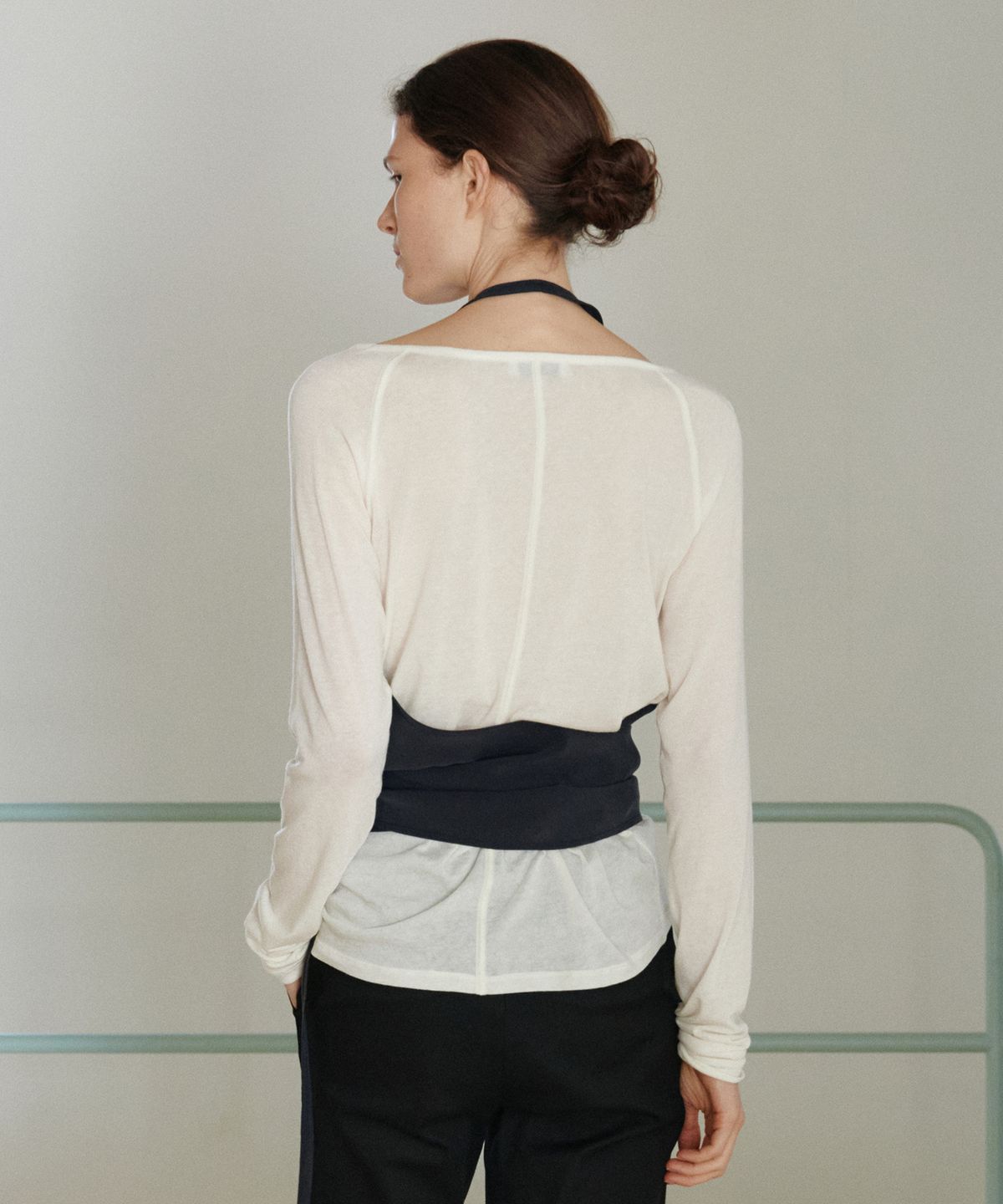 유라고(URAGO) Halter neck layered top_2colors