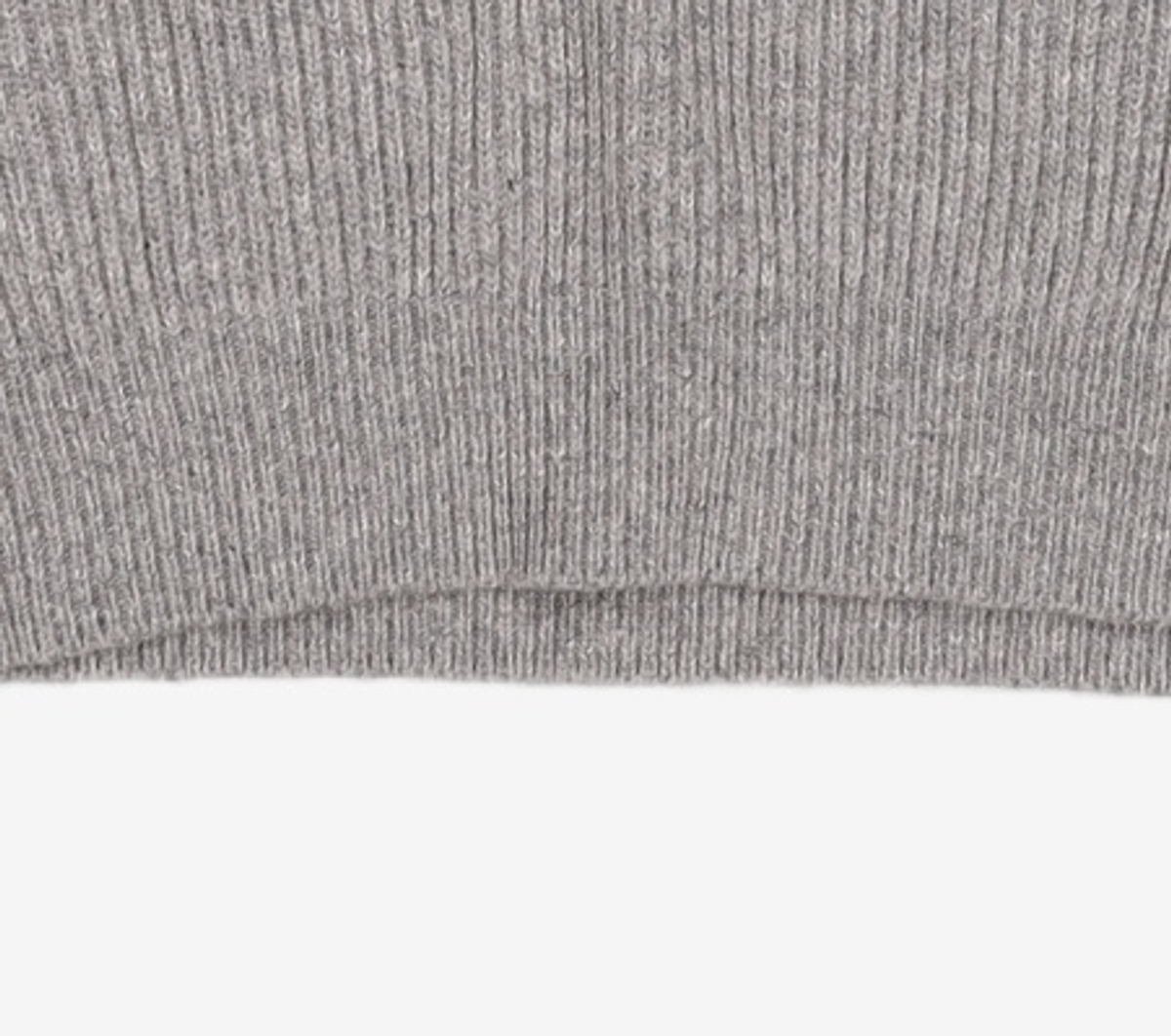 다이애그널(DIAGONAL) WOOL COLLAR KNIT PULLOVER (grey) FREE