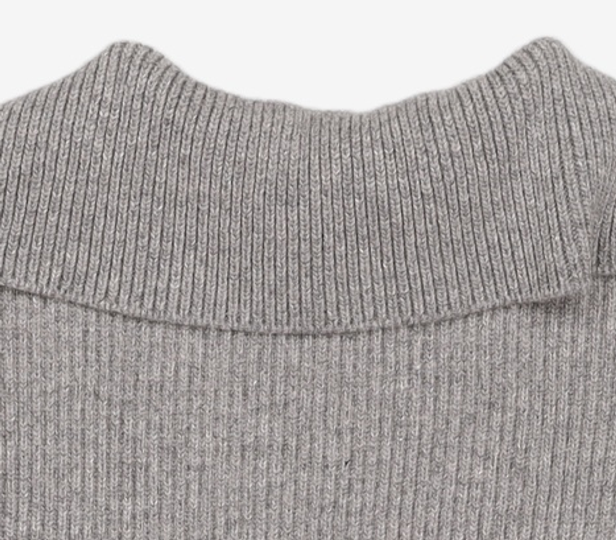 다이애그널(DIAGONAL) WOOL COLLAR KNIT PULLOVER (grey) FREE