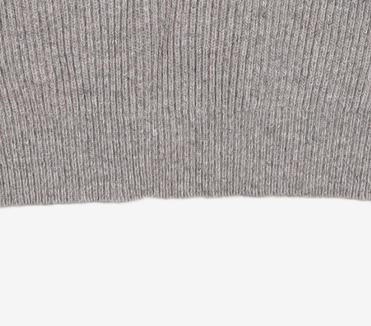 다이애그널(DIAGONAL) WOOL COLLAR KNIT PULLOVER (grey) FREE