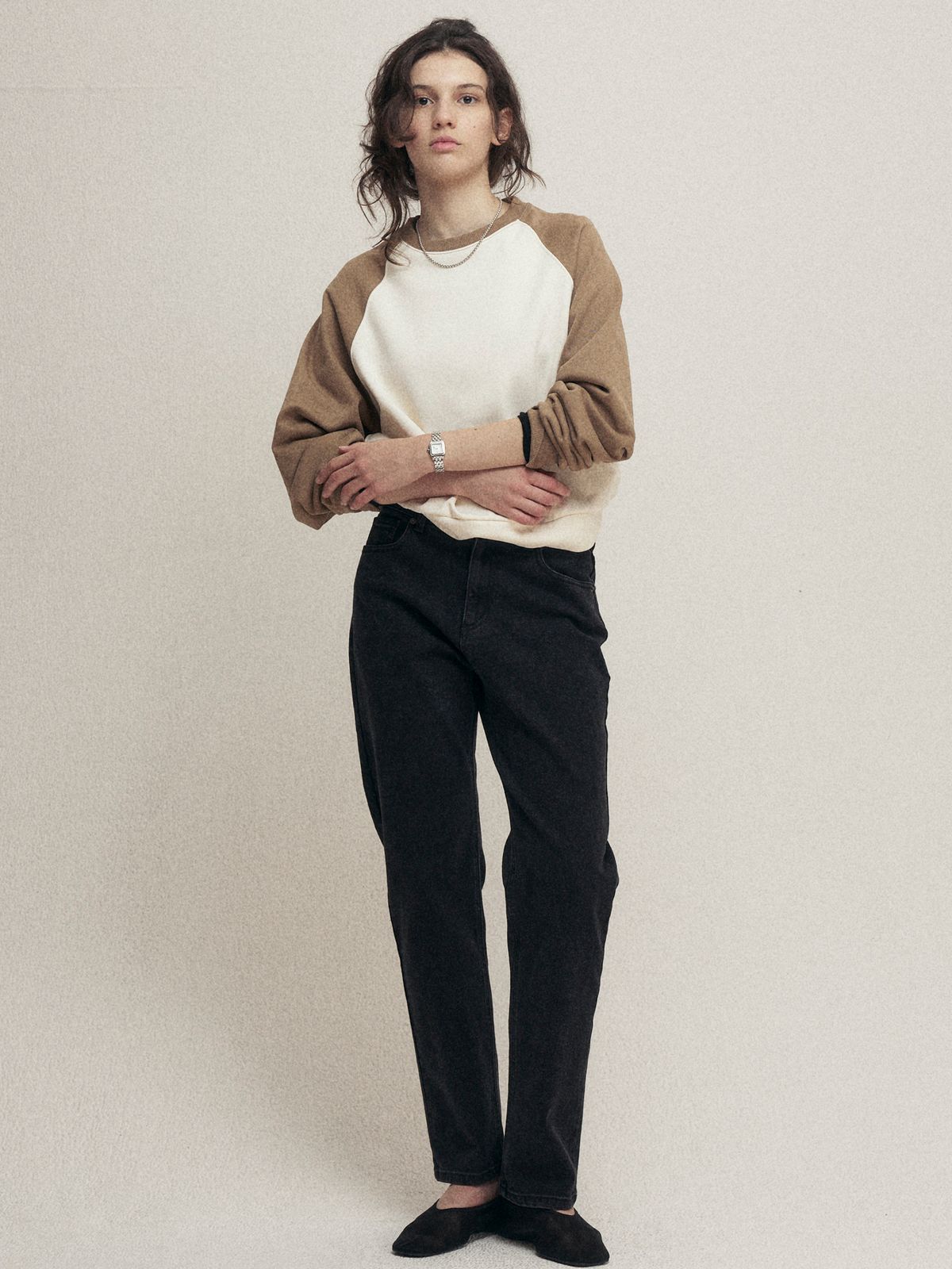 마롭(MALOUPE) 9165 시가렛 데님팬츠 (블랙)