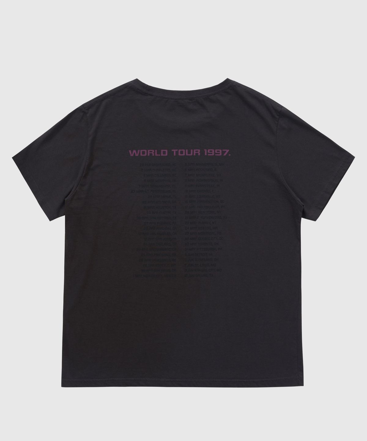 필프(PEALP) [PEALP X SEUNGHWAN] WORLD TOUR WASHED T-SHIRT 59 (CHARCOAL)